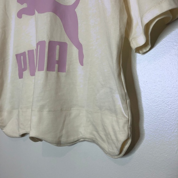 NWT Puma Scalloped Hem Tshirt XS Fits Small - Picture 3 of 5
